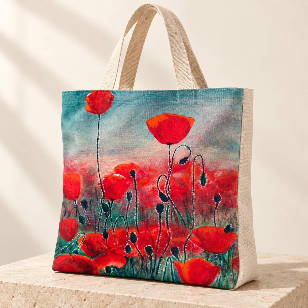Poppies tote
