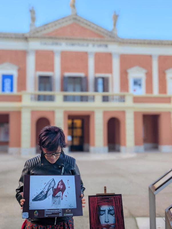 Taking part in “Contro la Violenza sulle Donne” expo