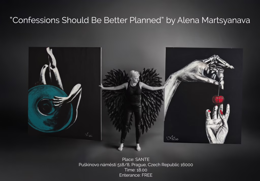 A presentation of the art collection “Confessions Should Be Better Planned” by Alena Martsyanava